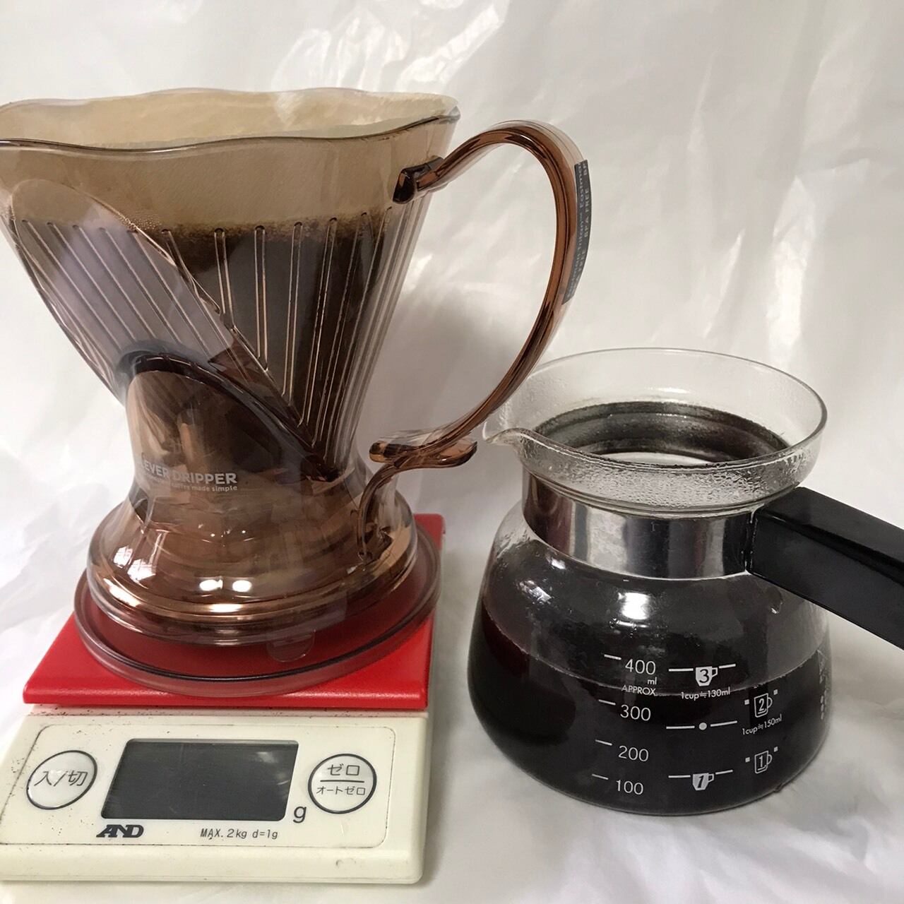 クレバー コーヒードリッパー【透明ブラック】　誰でも美味しい珈琲がドリップできる画期的なドリッパー