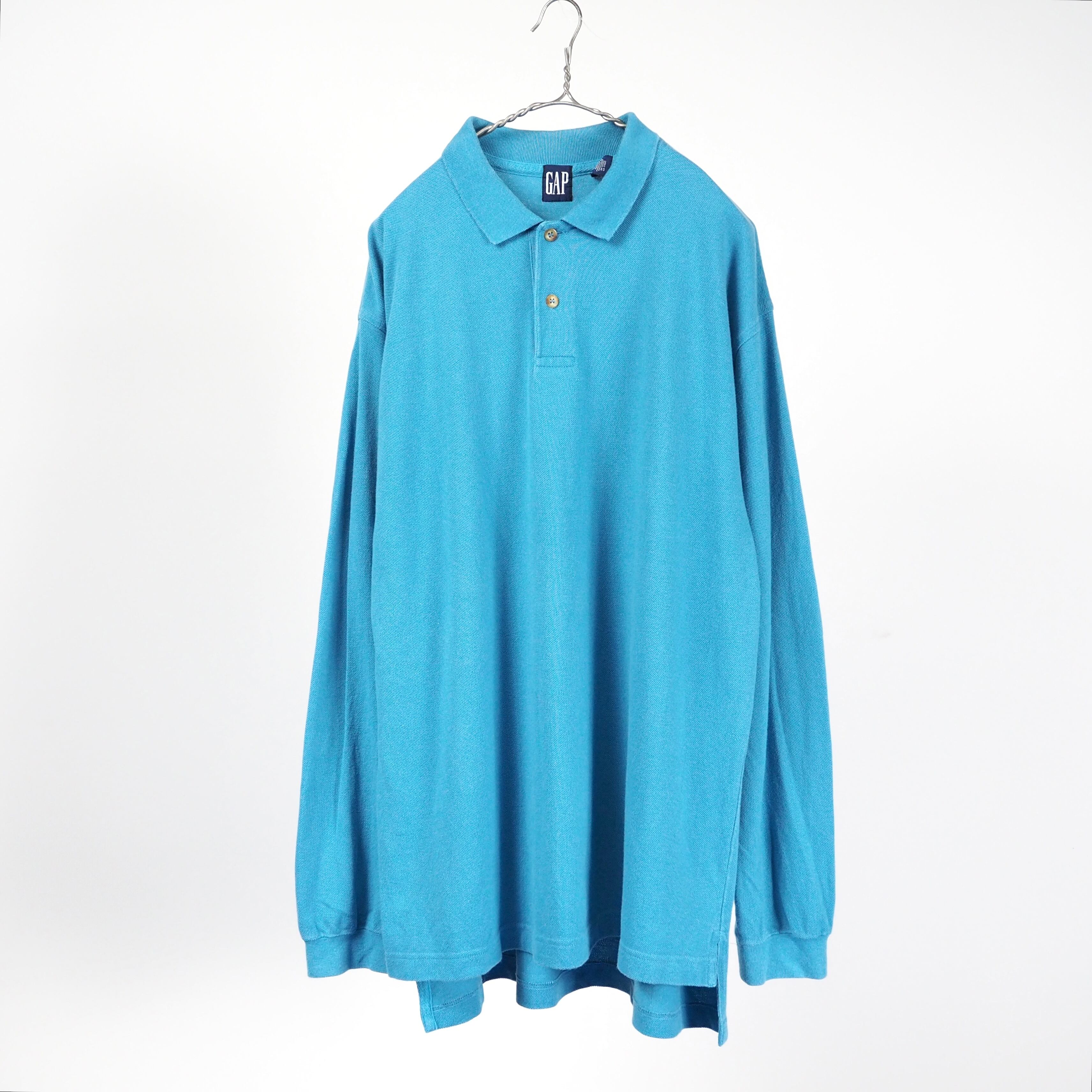 GAP Cotton kanoko l/s big polo shirt XL