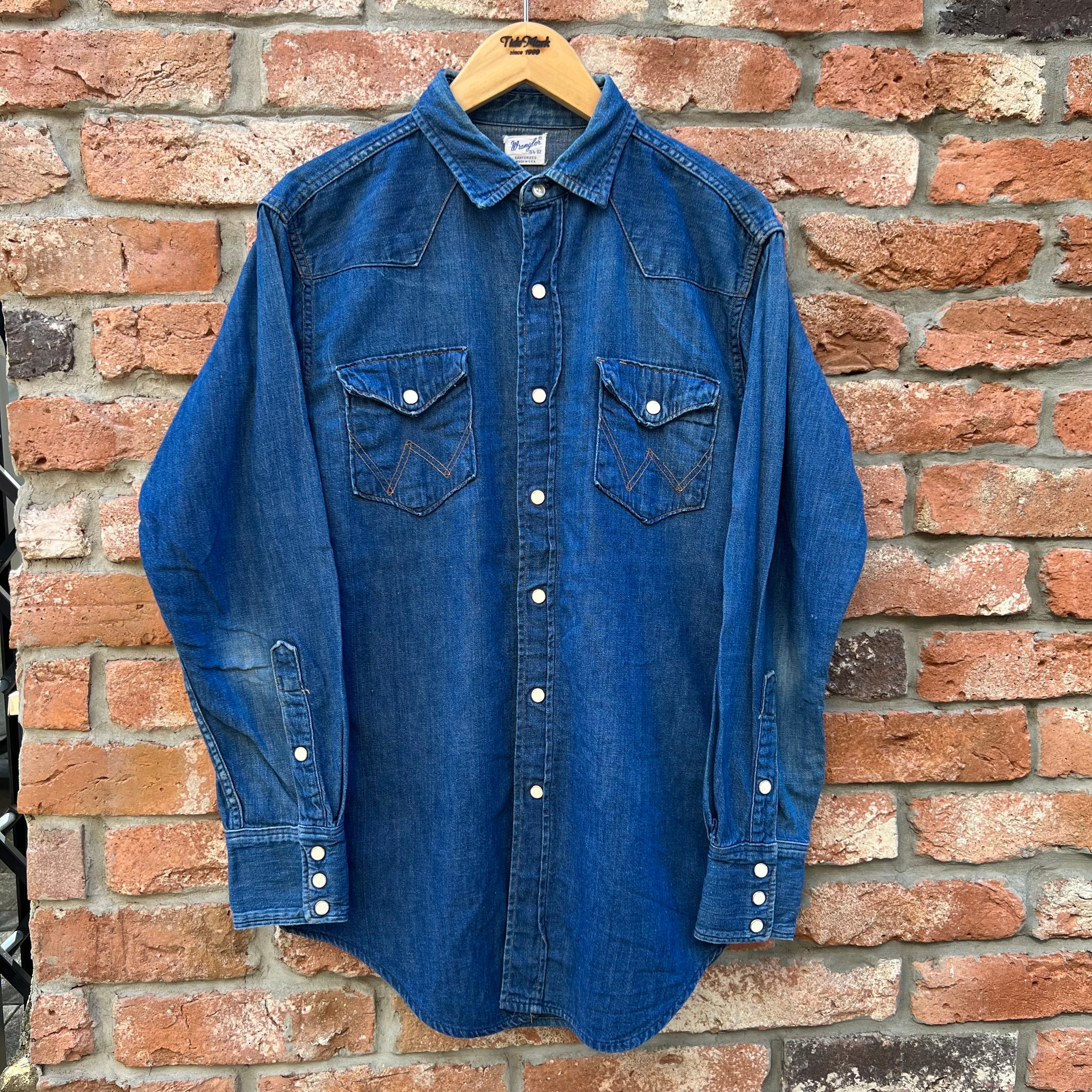 60s denime デニムシャツ size 15/32 wrangler ブランド別