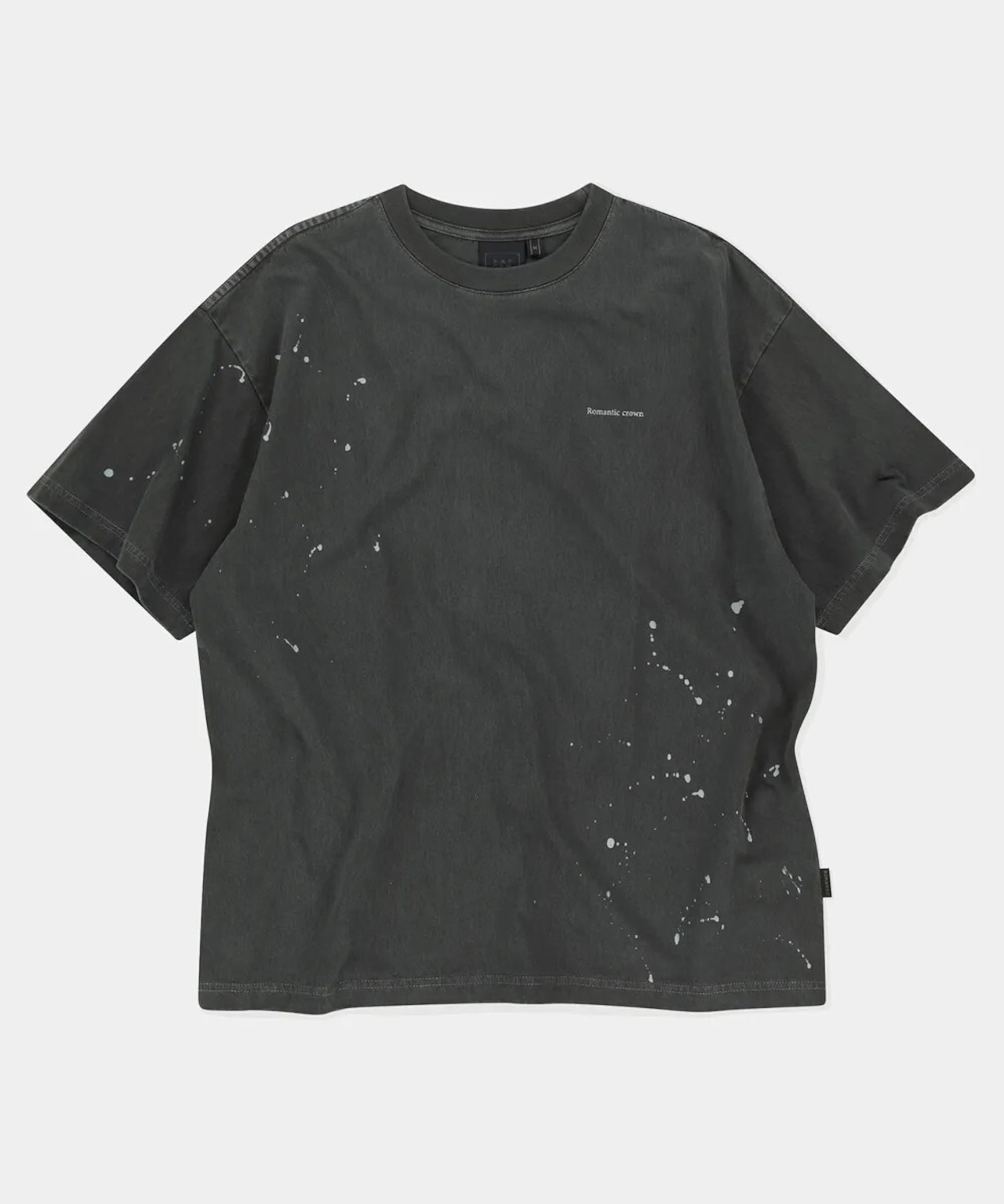 スプラッシュペインティング ピグメント Tシャツ-BLACK/Splash Painting Pigment T-Shirt_Black