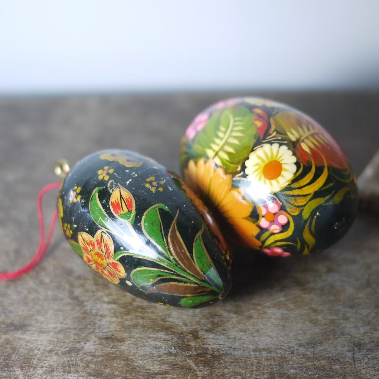 ロシア イースターエッグ2P ホフロマ ヴィンテージ