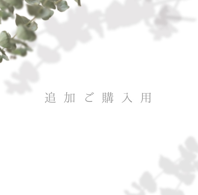 追加ご購入用ページ　北嶋様
