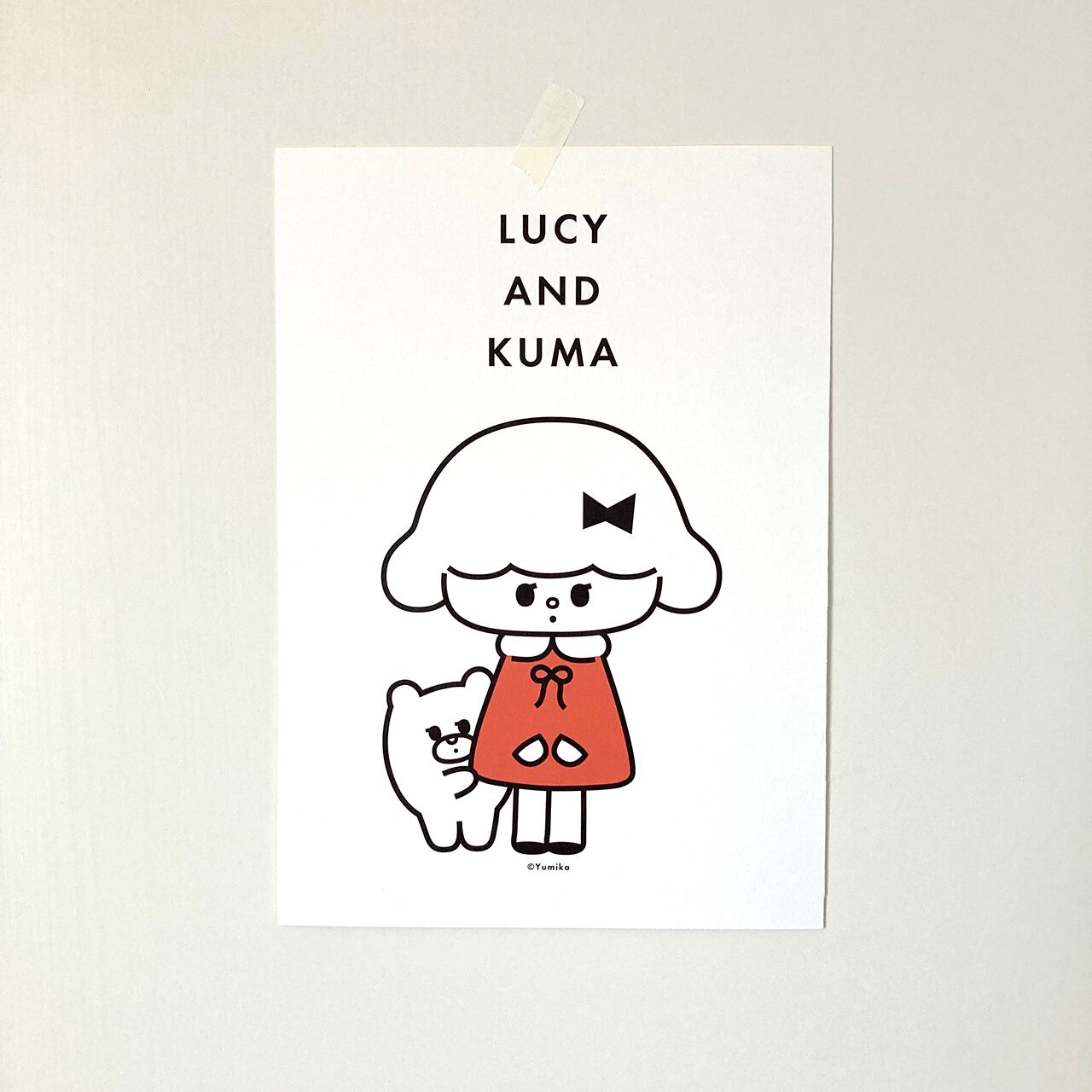 A4サイズポスター「LUCY AND KUMA」