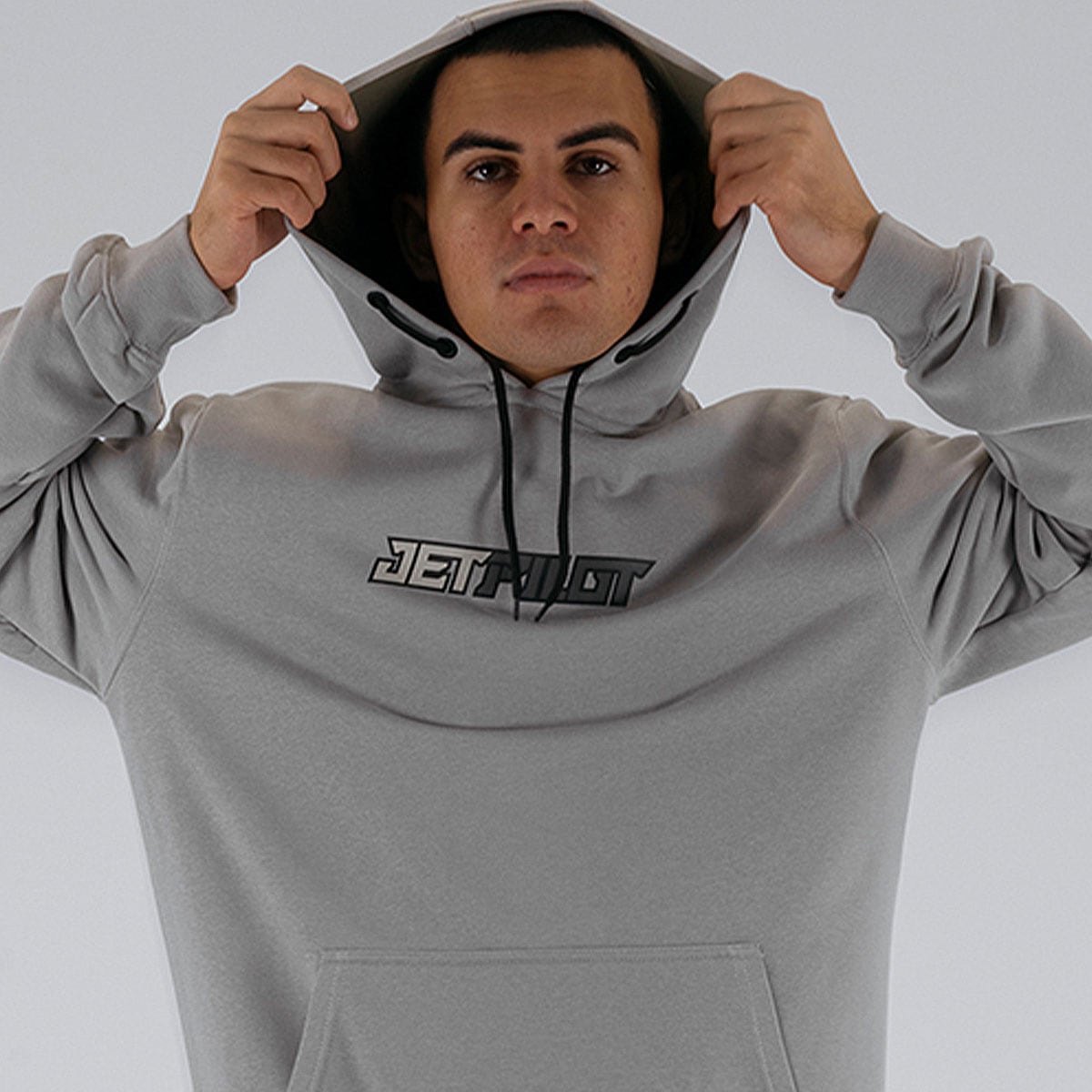 ステッカード プルオーバー グレー フーディー スウェット W26701