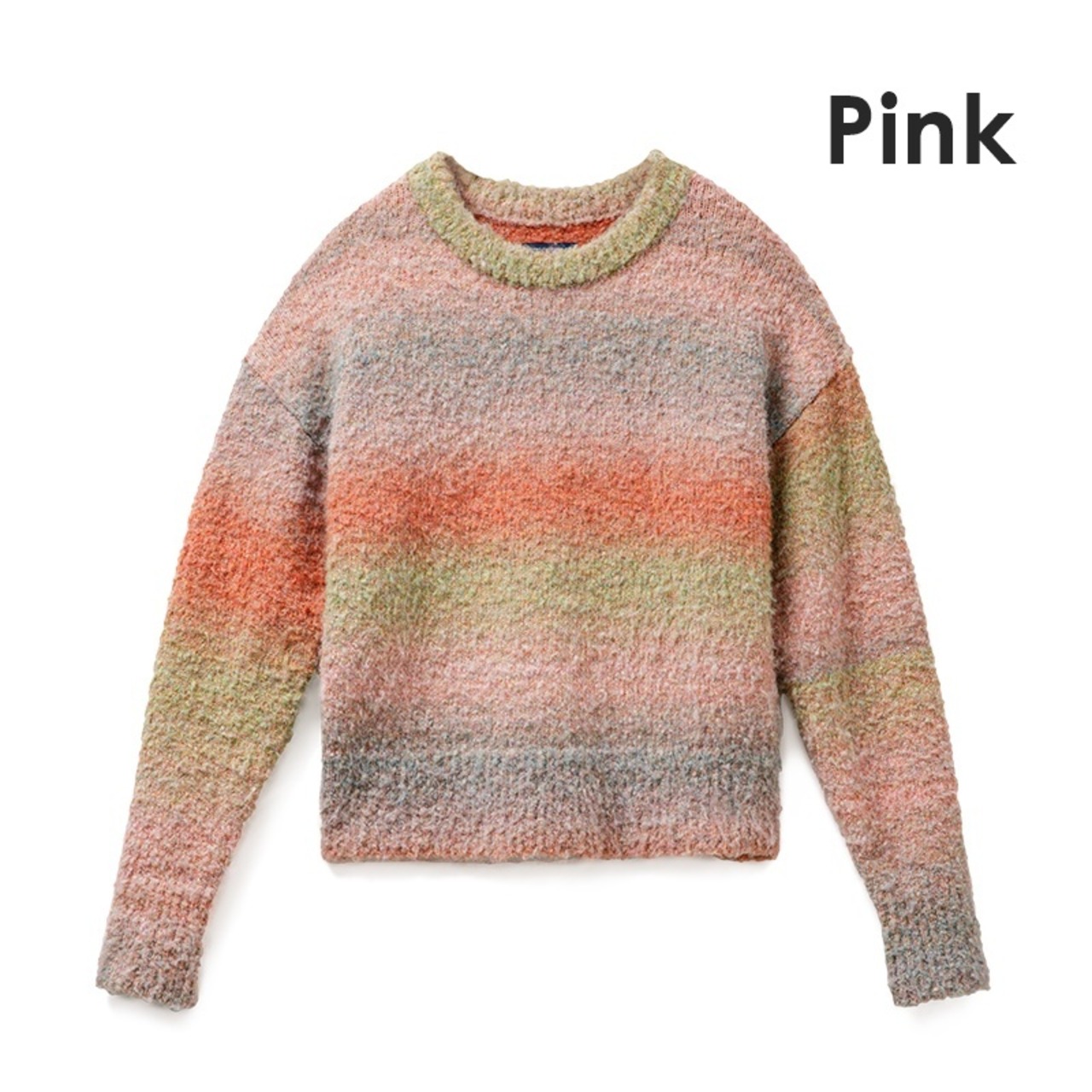 Gradient Rainbow Knit Sweater / グラデーション レインボー ニット セーター