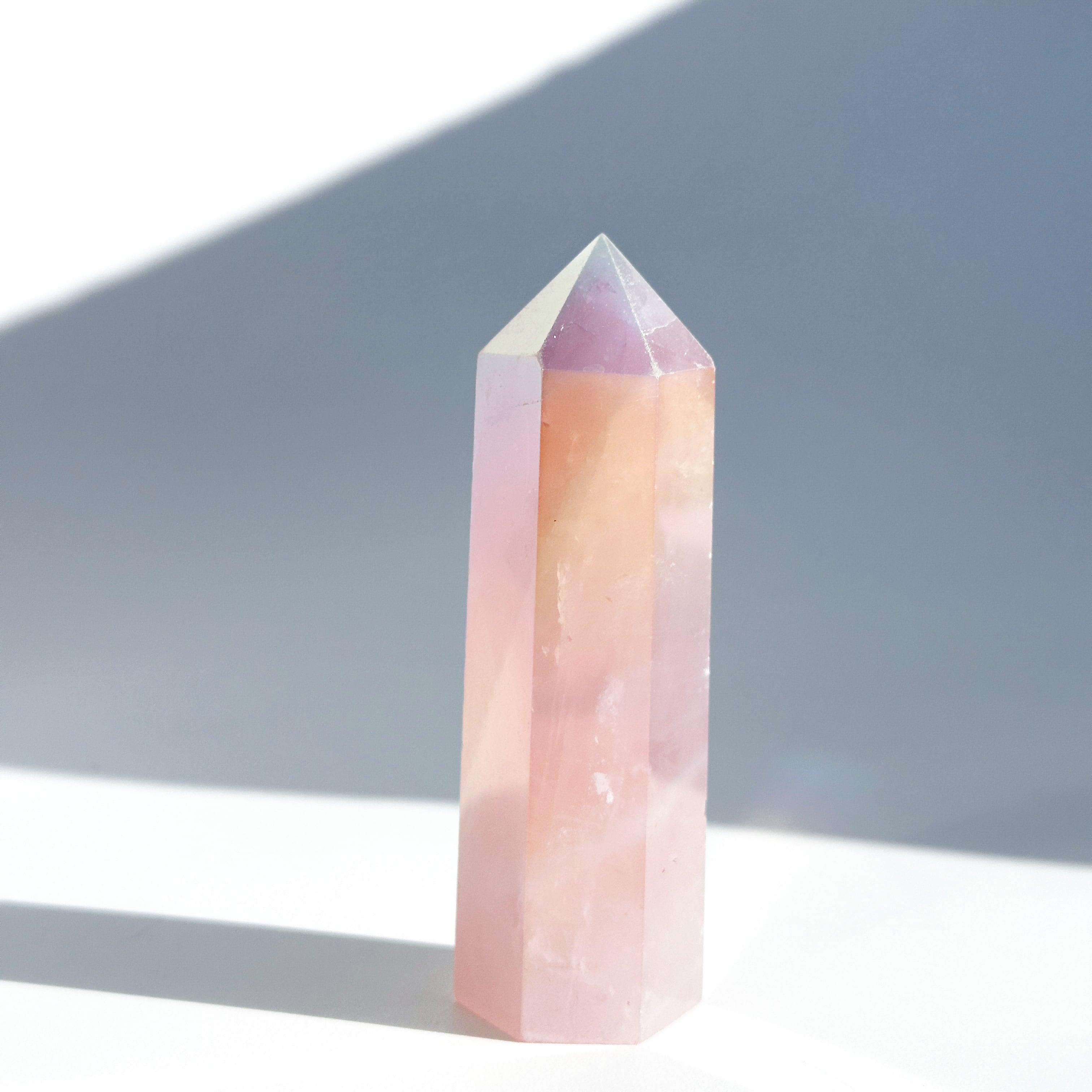 エンジェルオーラローズクォーツ タワー22✧ Angel Aura Rose Quartz