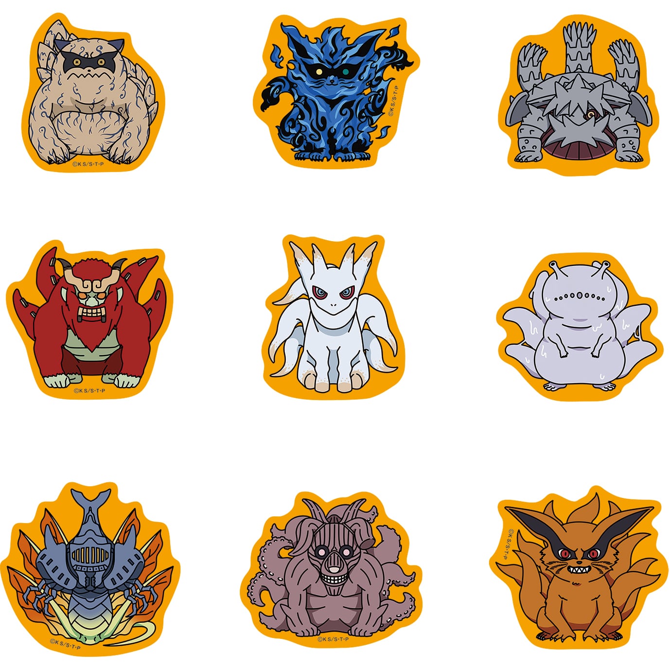 フレークシール 尾獣コレクション | ニジゲンノモリ オンラインショップ