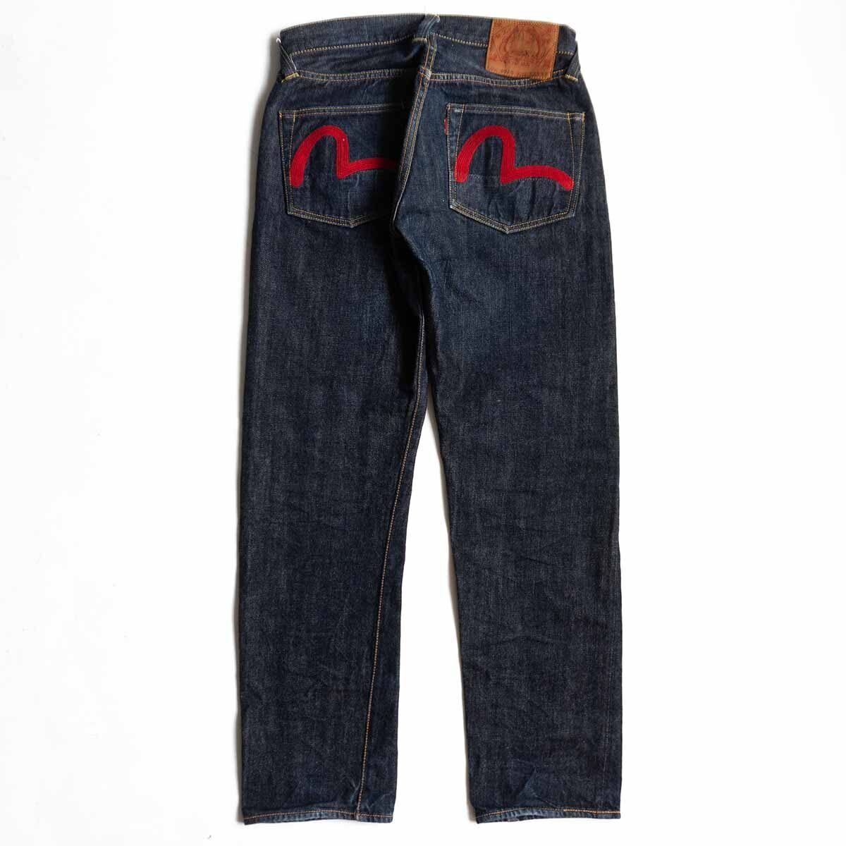 【濃紺】EVISU 【LOT.2000 デニムパンツ】32×32 エビス ジーンズ 赤カモメ 刺繍 26070457 濃紺】EVISU 【LOT.2000 デニムパンツ】32×32 エビス ジーンズ 赤