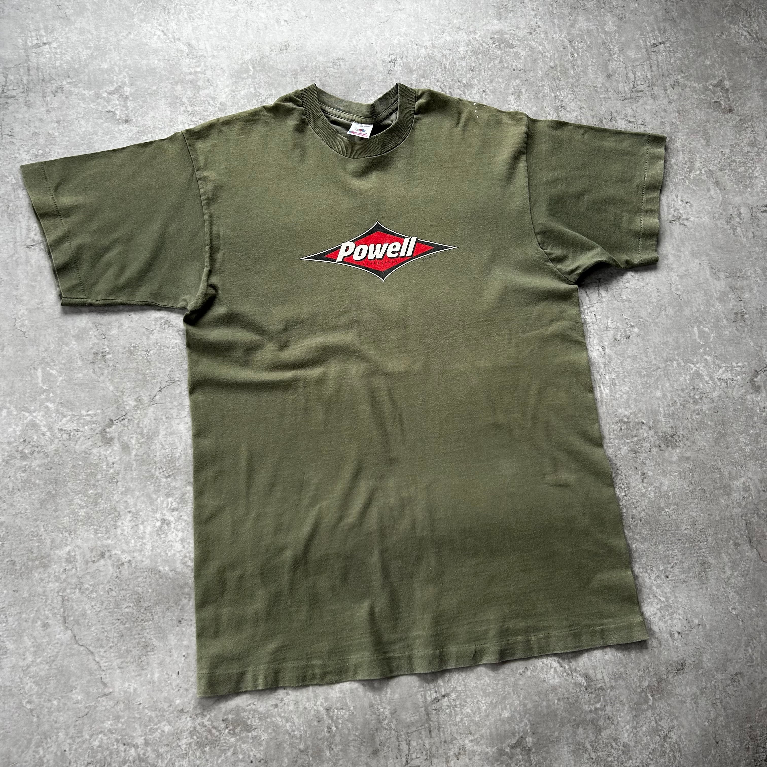 90s パウエルペラルタ tシャツ USA製 オリーブ L フルーツタグ | 東京