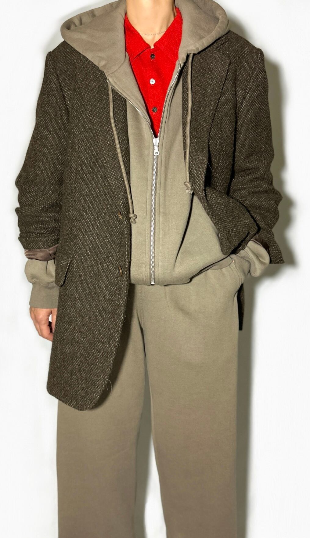 AURALEE [LAMA SHETLAND WOOL TWEED OVER JACKET] | LILLY DEL SALONE 