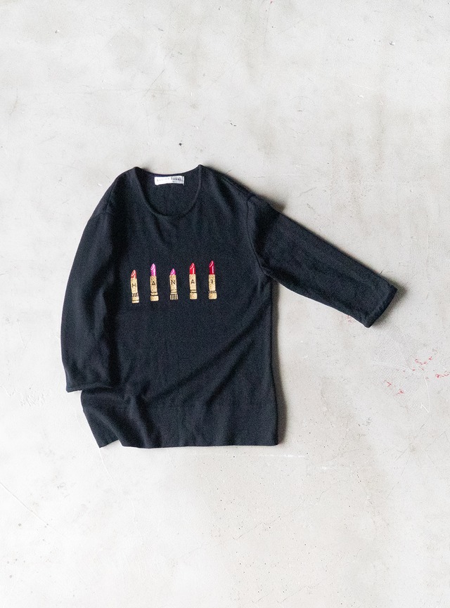 "madame hanai" 1980s Wool embroidery knit