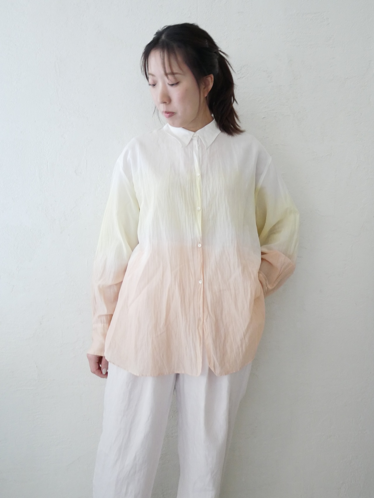 【綿シルクシャツブラウス】BLOUSE141-12