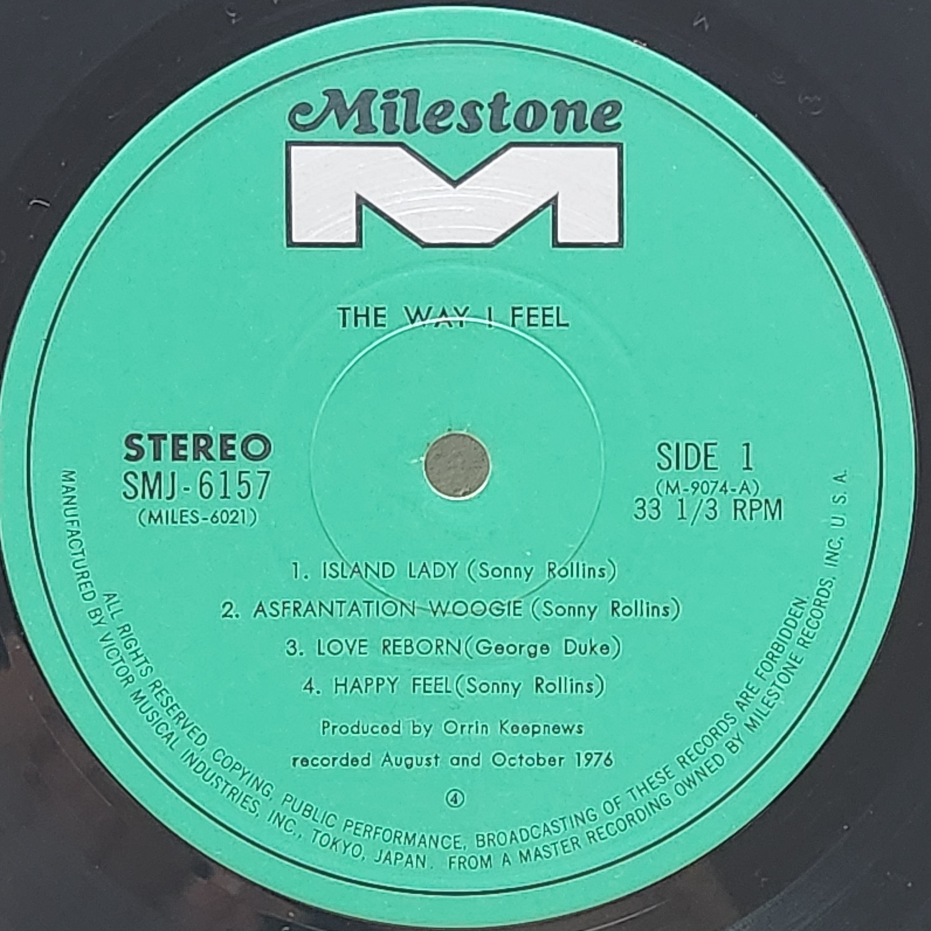 Sonny Rollins / The Way I Feel [SMJ-6157] - 画像4