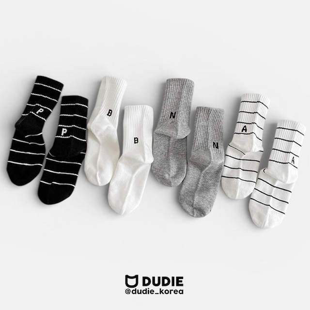 【取寄】dudie|abnp socks set (4pcs)|ABNPソックス4足セット|M-XL|kids&jr|26 spring
