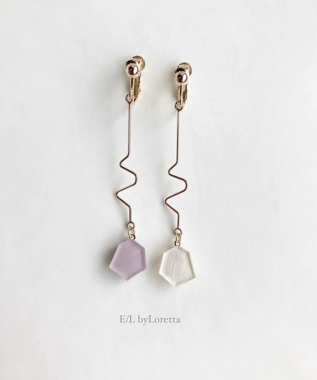 KAKERA design stick pierce/earring(Lavender)