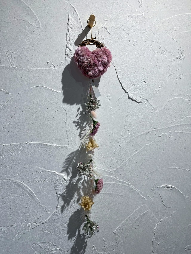 miniリースのフラワーモビール