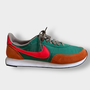 【NIKE】美品 28cm メンズ スニーカー ワッフルトレーナー2  WAFFLE TRAINER 2 DC2646-300 レトロ クラシック スポーツ ランニング グリーン ナイキ 中古