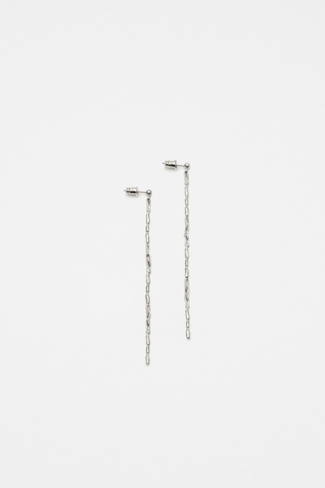 泡のドローイング耳飾り (SV925/RD)