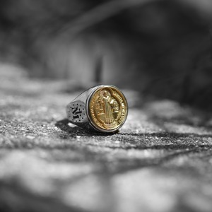 316L Bi-color Coin Ring