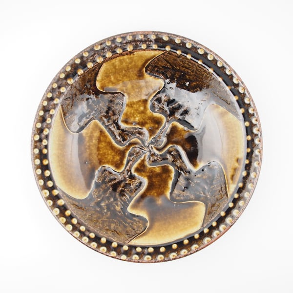 ふもと窯 井上亮我 8寸皿