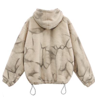 SALE！フェイクファー パーカーコート L【即納】 | Korean unisex