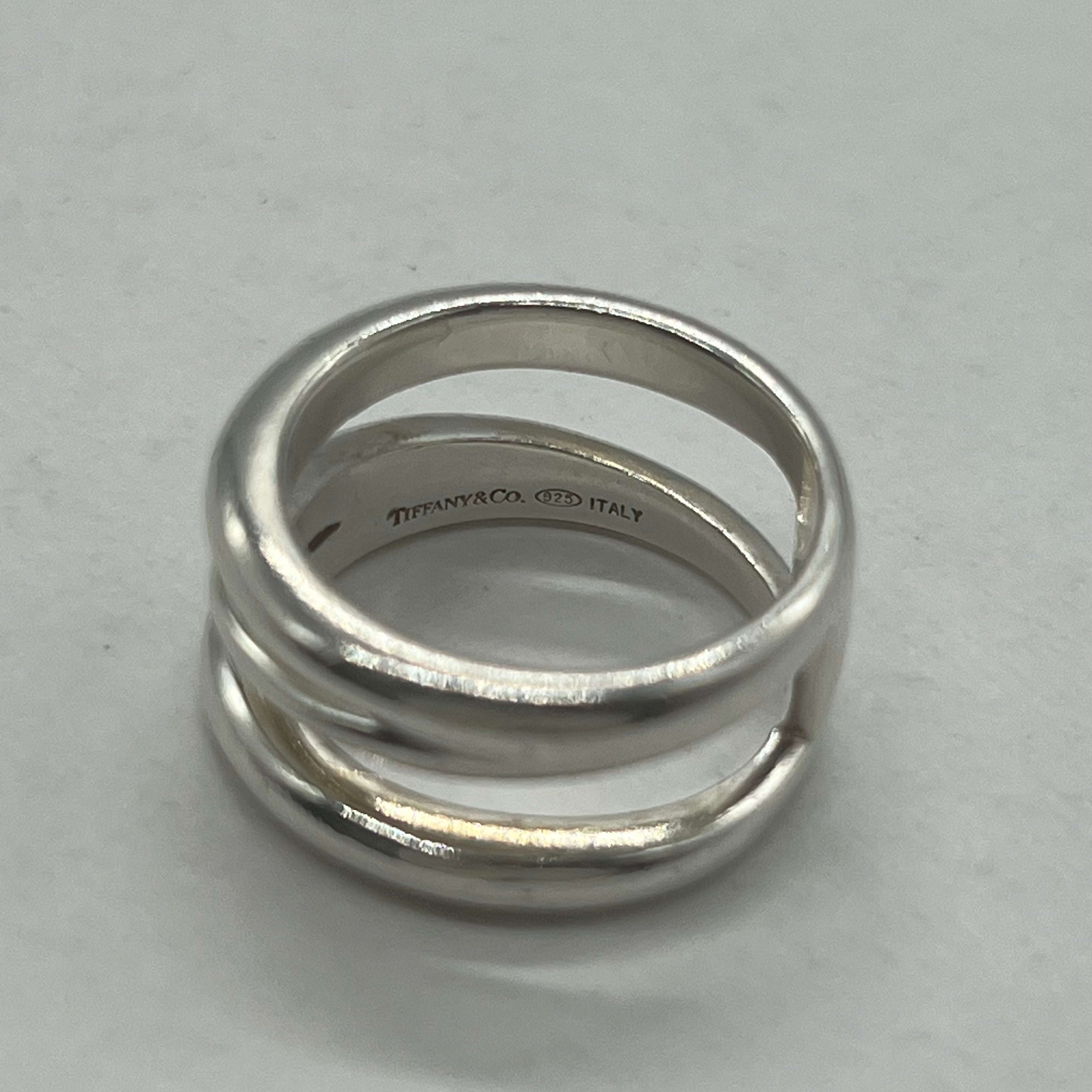 Tiffany & Co. ダイアゴナルリング 15号 15号】ティファニー TIFFANY ダイアゴナルリング SV925 希少 | Refind