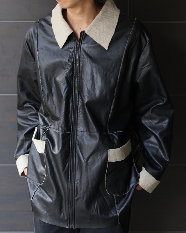 Faux Leather Zip Jacket