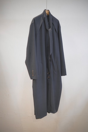 Scarf Arrange 2B Coat / CHARCOAL
