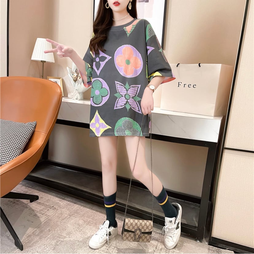 売り切れ続出!チャコール再入荷☆オーバーサイズTシャツ 売り切れ続出!チャコール再入荷☆オーバーサイズTシャツ