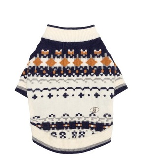 予約【andblank】Jacquard Nordic Knit《Ivory》