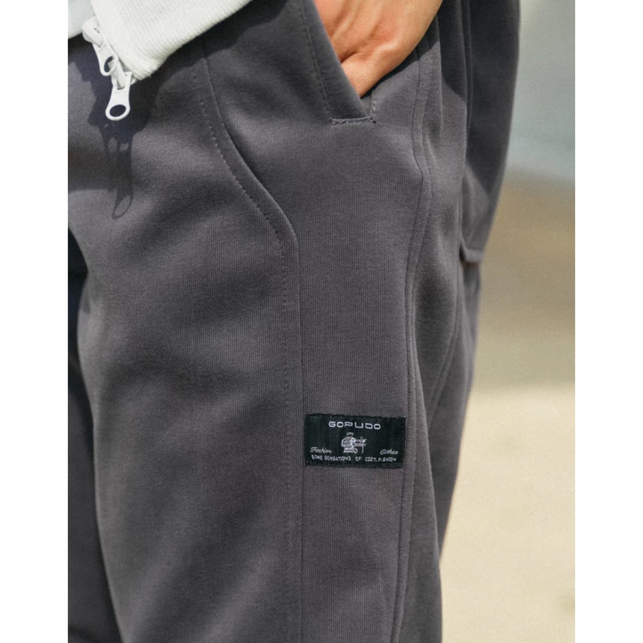 Minimal logo casual sweat pants 1341 - 6