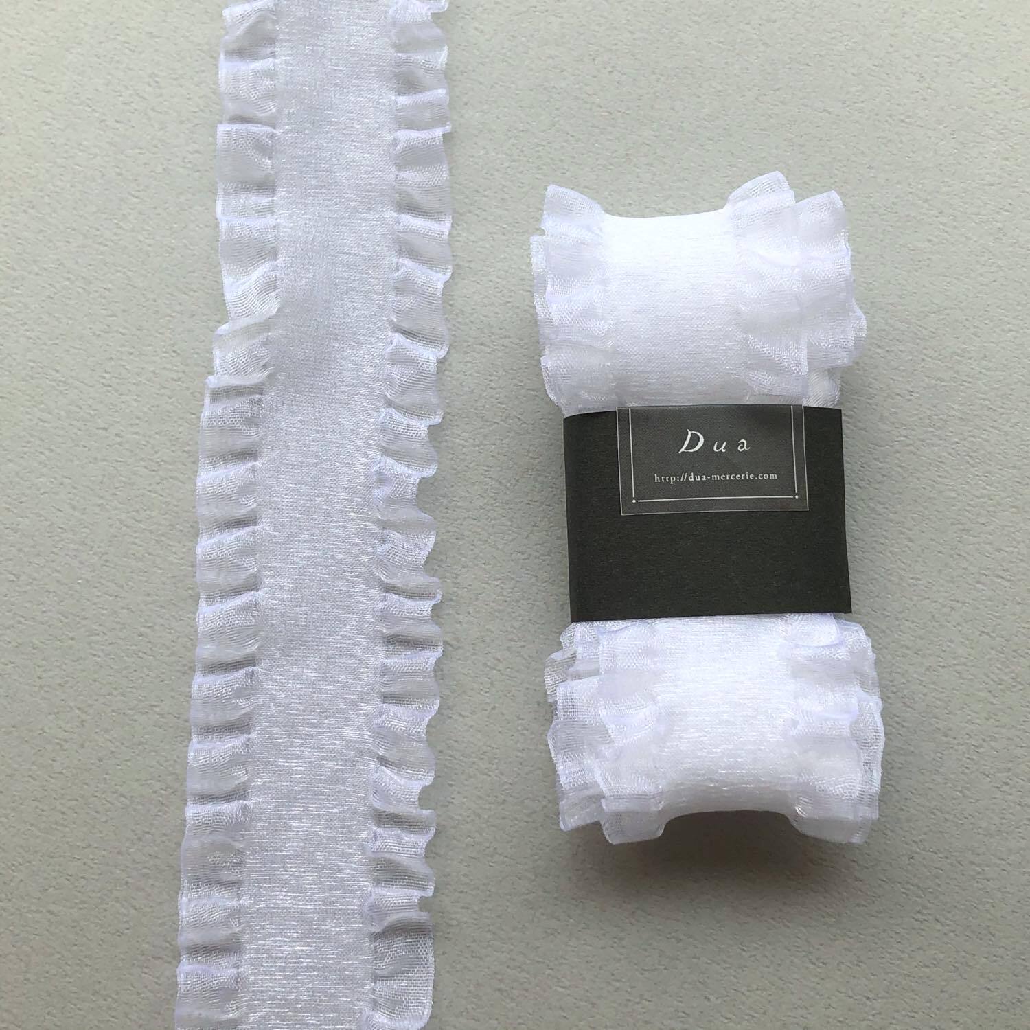 再入荷〉MOKUBA フリルオーガンジーリボン（1m〜） | Dua