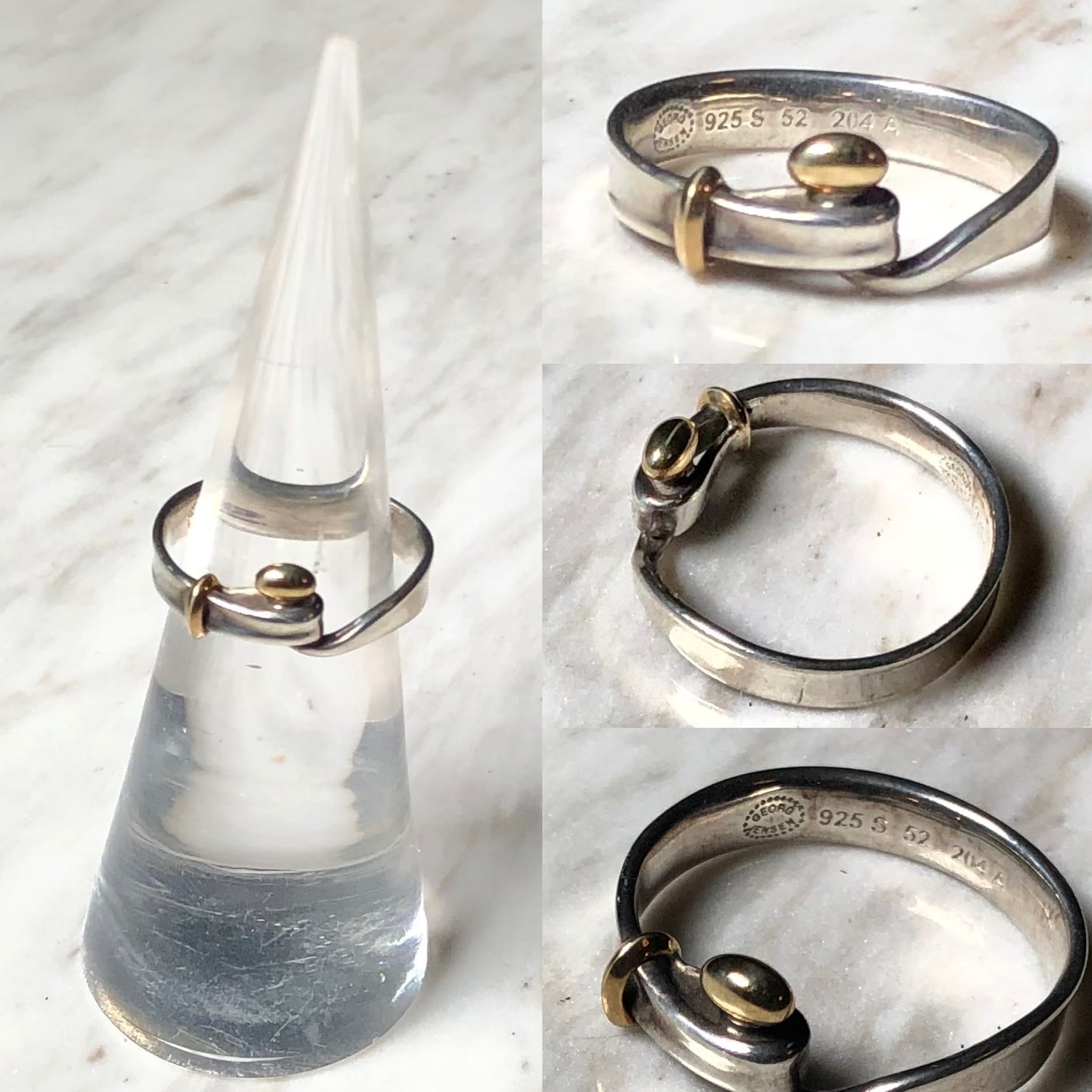GEORG JENSEN silver torun ring 
