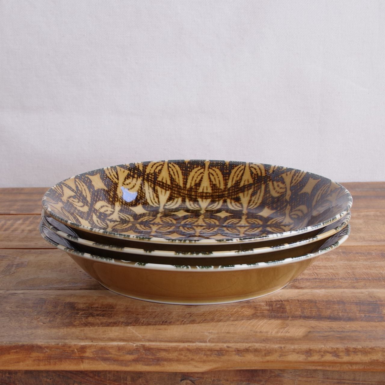新品】 三郷陶器 モフルモフル パスタプレート カレー皿 21.5cm