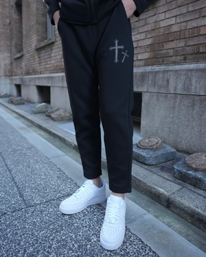 Cross Sweat Pants Black【BS25-002】