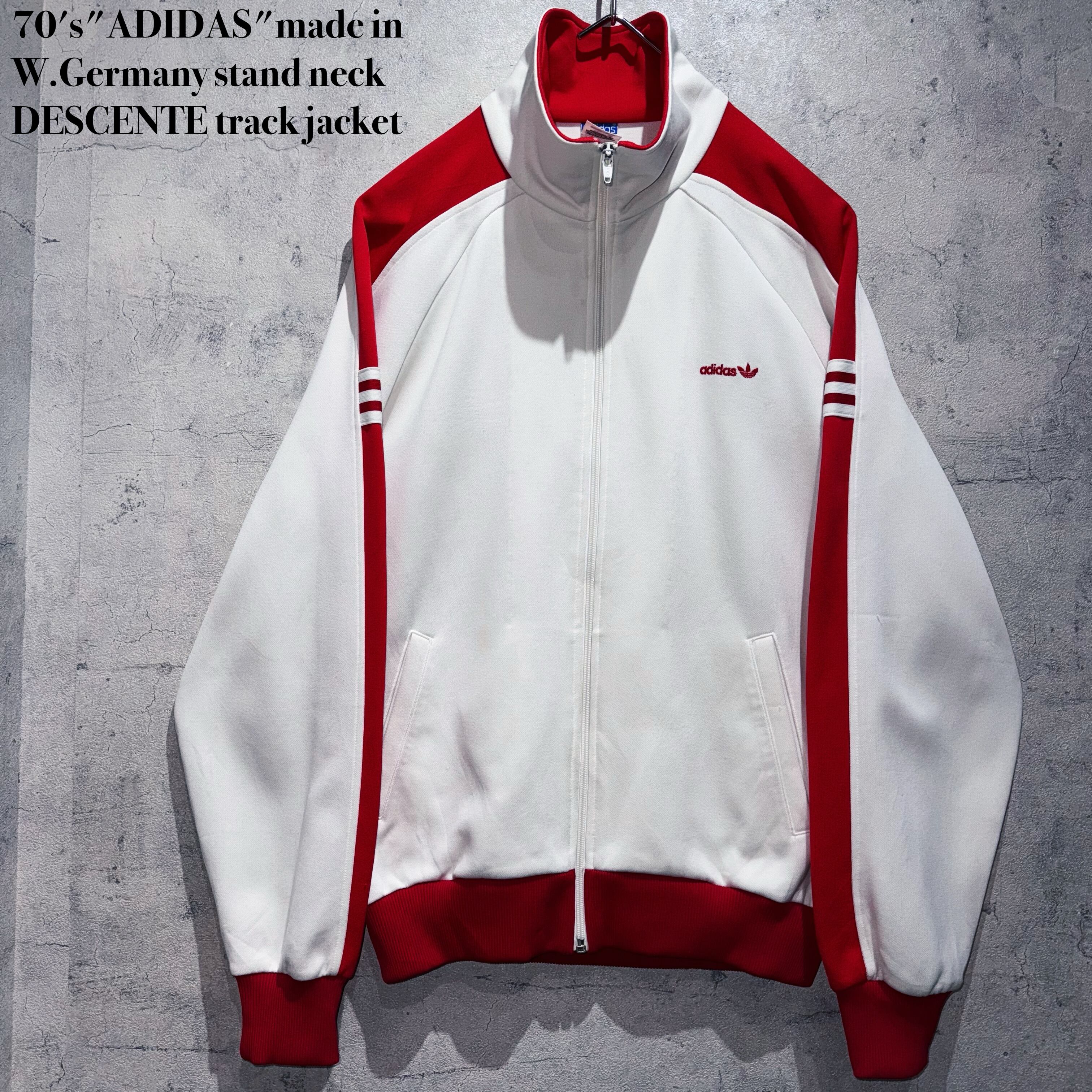 70's"ADIDAS"made in W.Germany stand neck DESCENTE track jacket