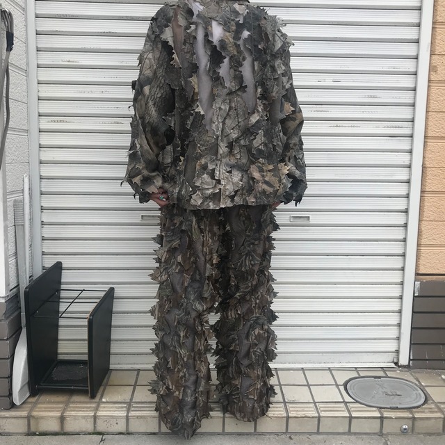 UNDER BRUSH リアルツリーカモ 3D ギリージャケット イージーパンツ 迷彩 セットアップ 上下セット 戦闘服 XL メキシコ製