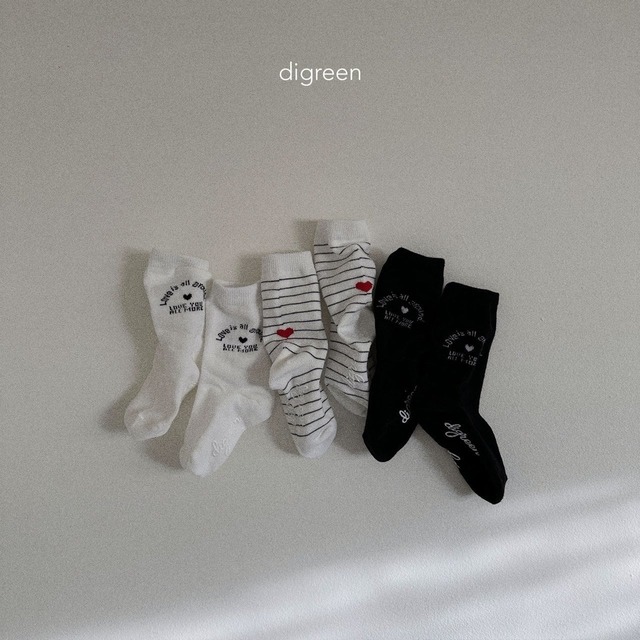 【予約】digreen Love socks set