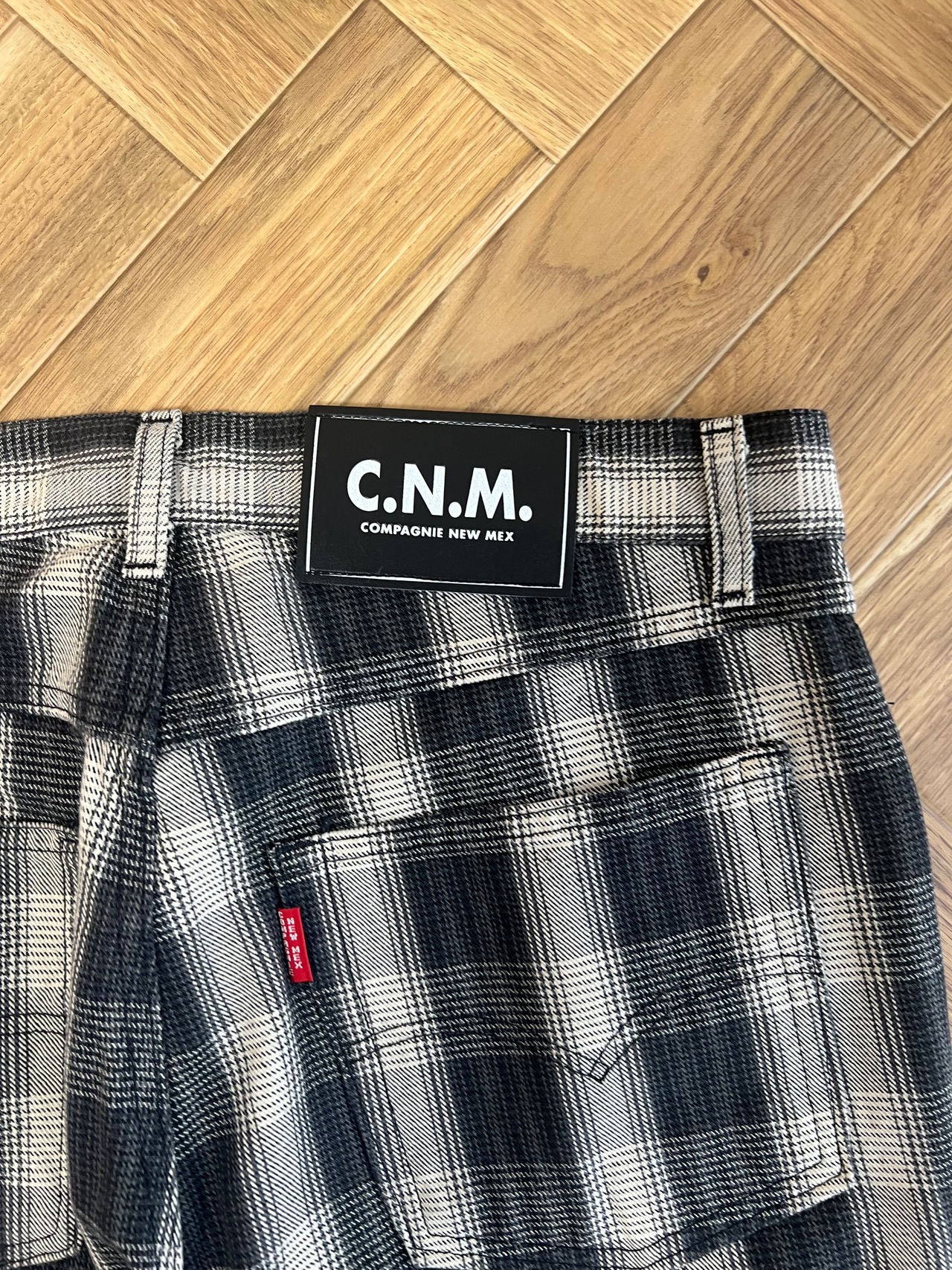 CNM Ombre Check Denim Trousers