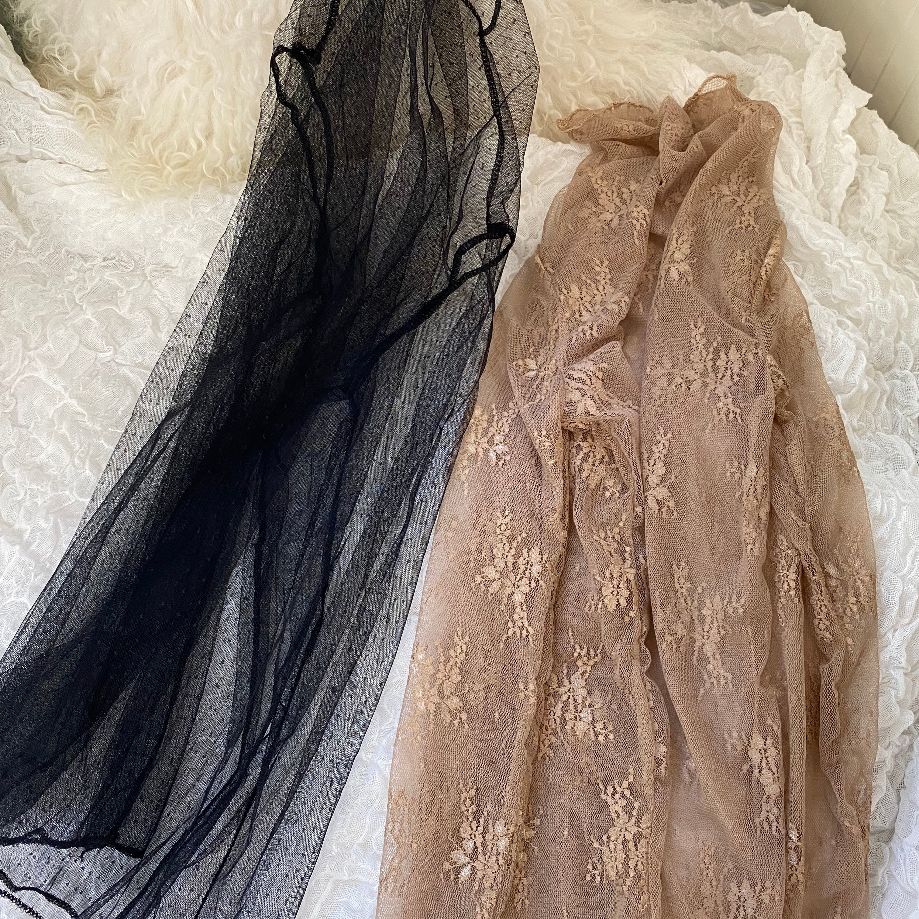シースルー レーストップス フラワー ドット柄 | Faboutique