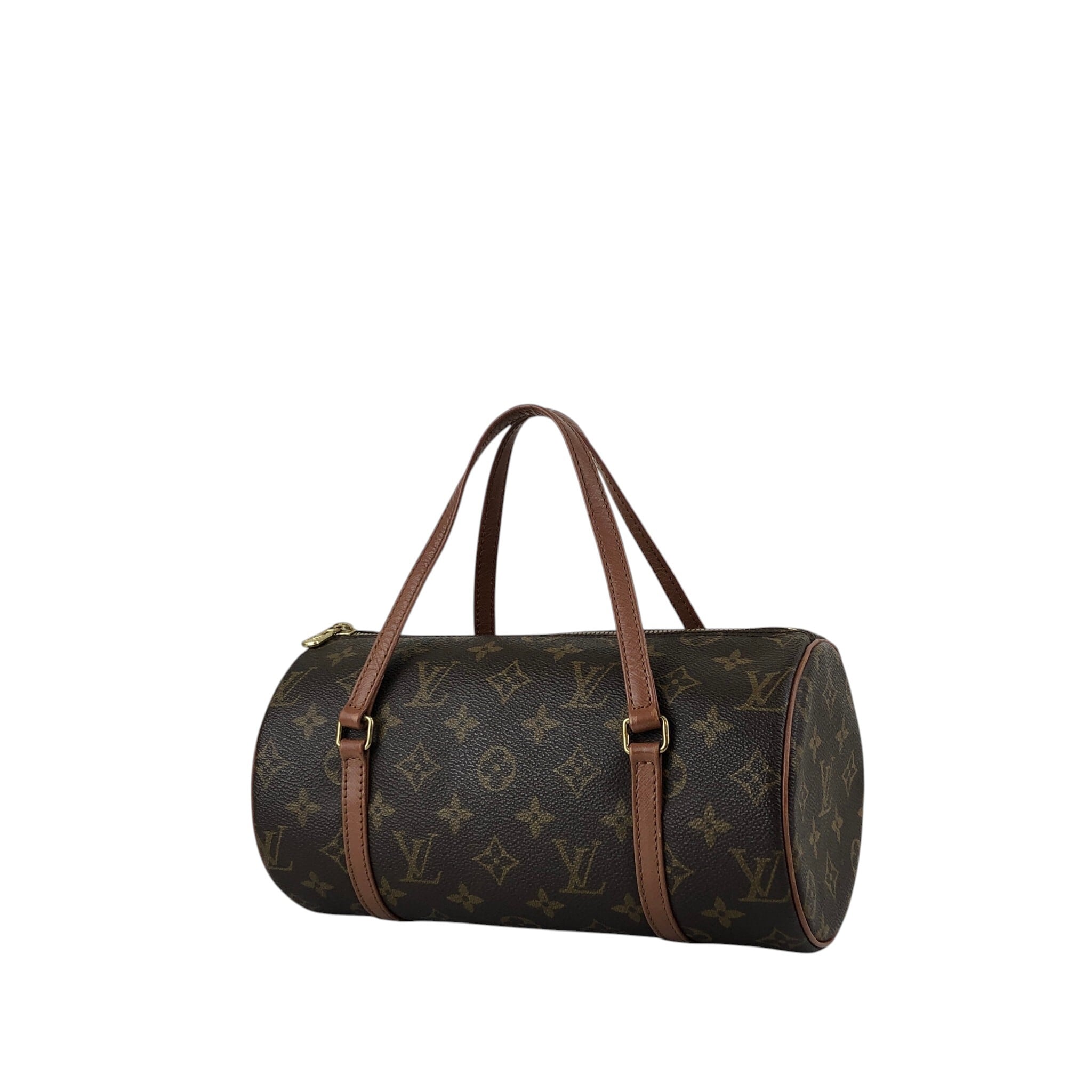 LOUIS VUITTON ルイヴィトン モノグラム ハンドバッグ ブラウン PVC