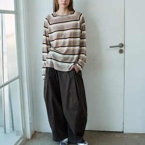 Border  Drop Shoulder tops 【3color】 T4399