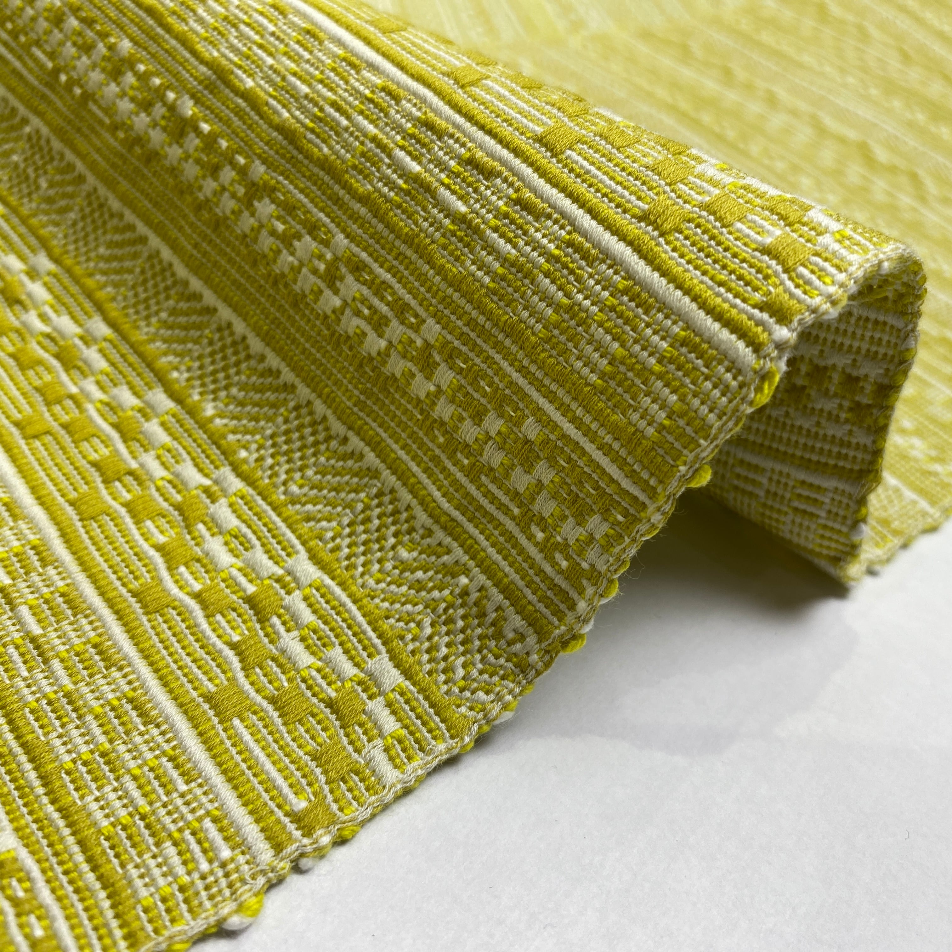 洗える半幅帯　en coton「段々」　OLN