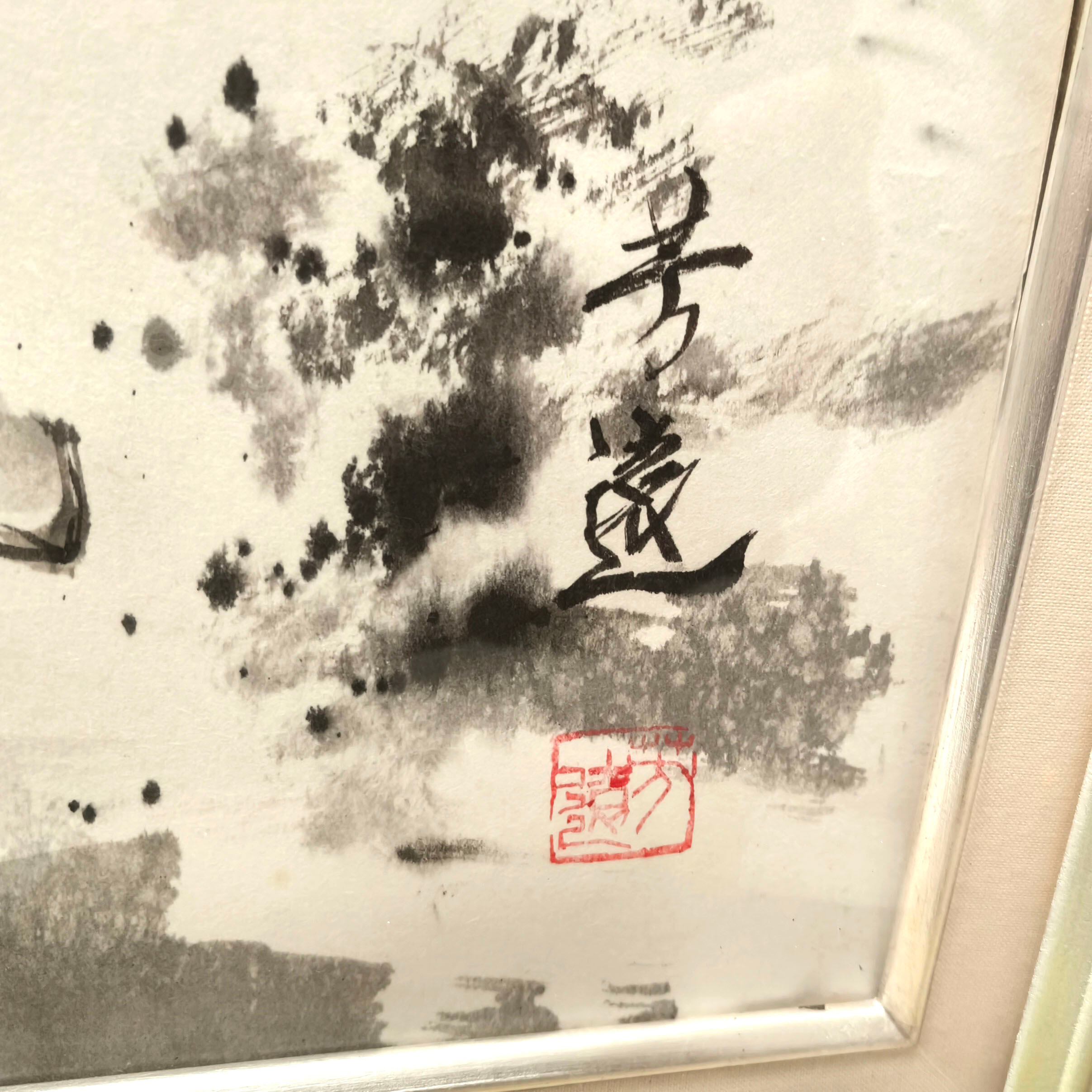 村本芳遠・駿馬・水墨画・墨絵・M10号・No.250416-07・梱包サイズ140