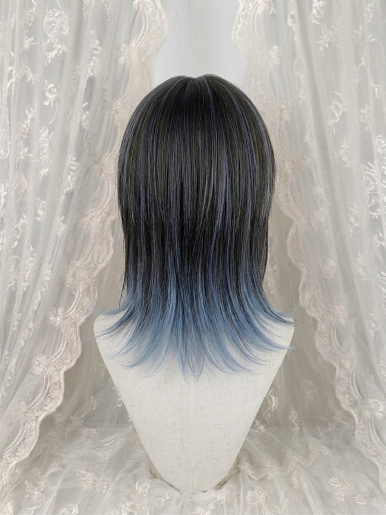 Basic - Blue Inner Wolf Wig【商品番号 1074】レースフロントなし×