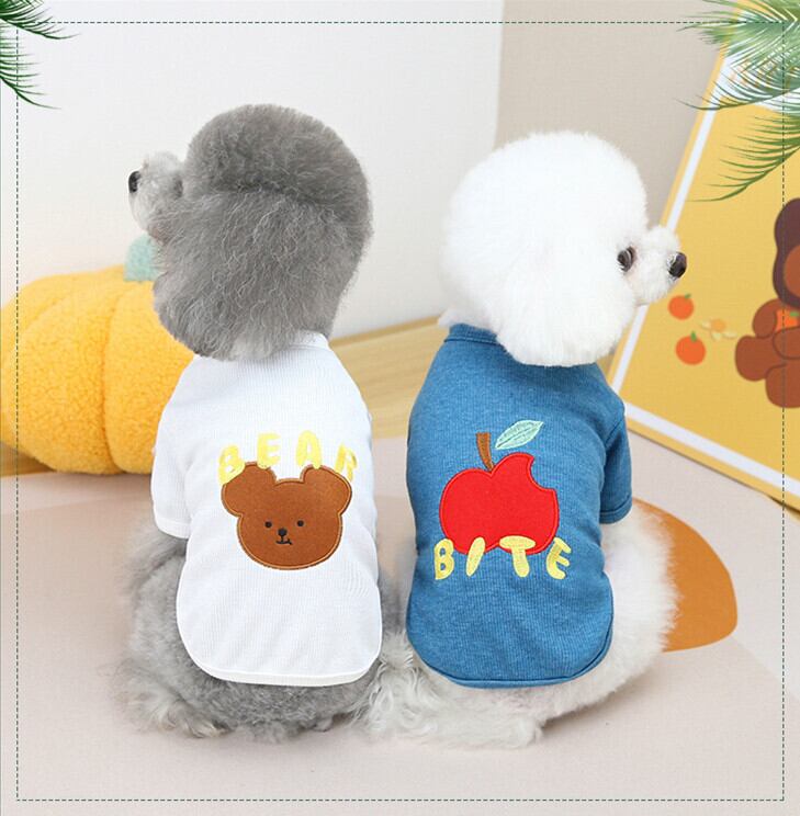 【フリーサイズ】お出かけのワンポイントに 春夏用 ペット服