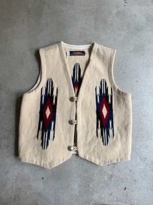 【 CENTINELA（センチネラ）】  CHIMAYO CENTINELA HAND WOVEN 100% ALL WOOL VEST38