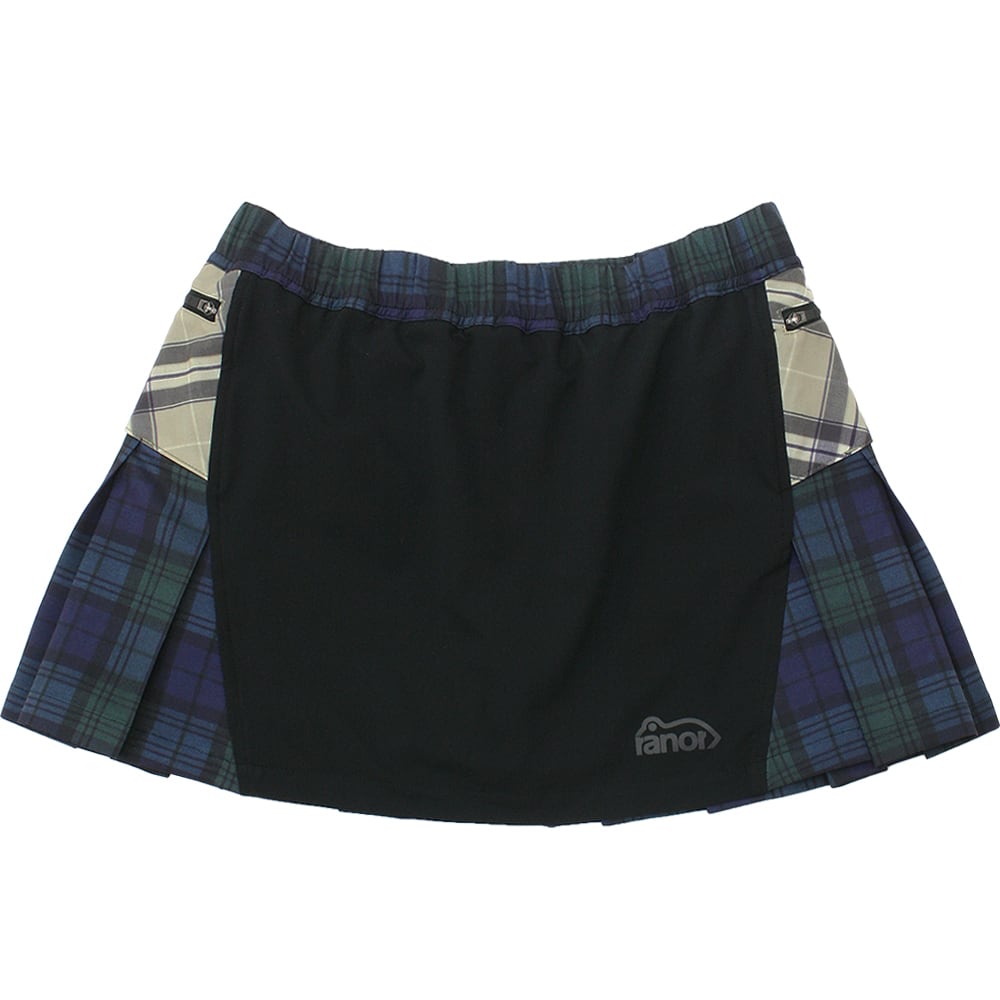 ranor TARTAN CHECK PLEATS SKIRTランニングスカート ranor(ラナー) TARTAN CHECK CRAZY PLEATS SKIRT BLACK | Pay ID