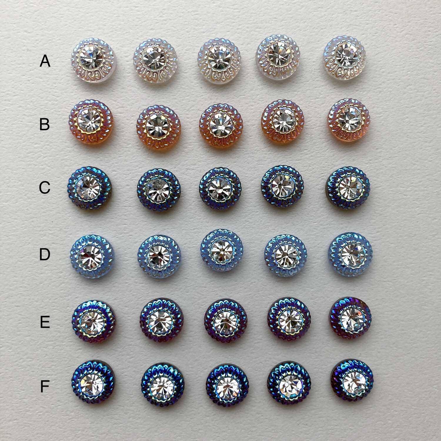 再入荷〉キラキラビジューのチェコガラスカボションS（12mm） | Dua