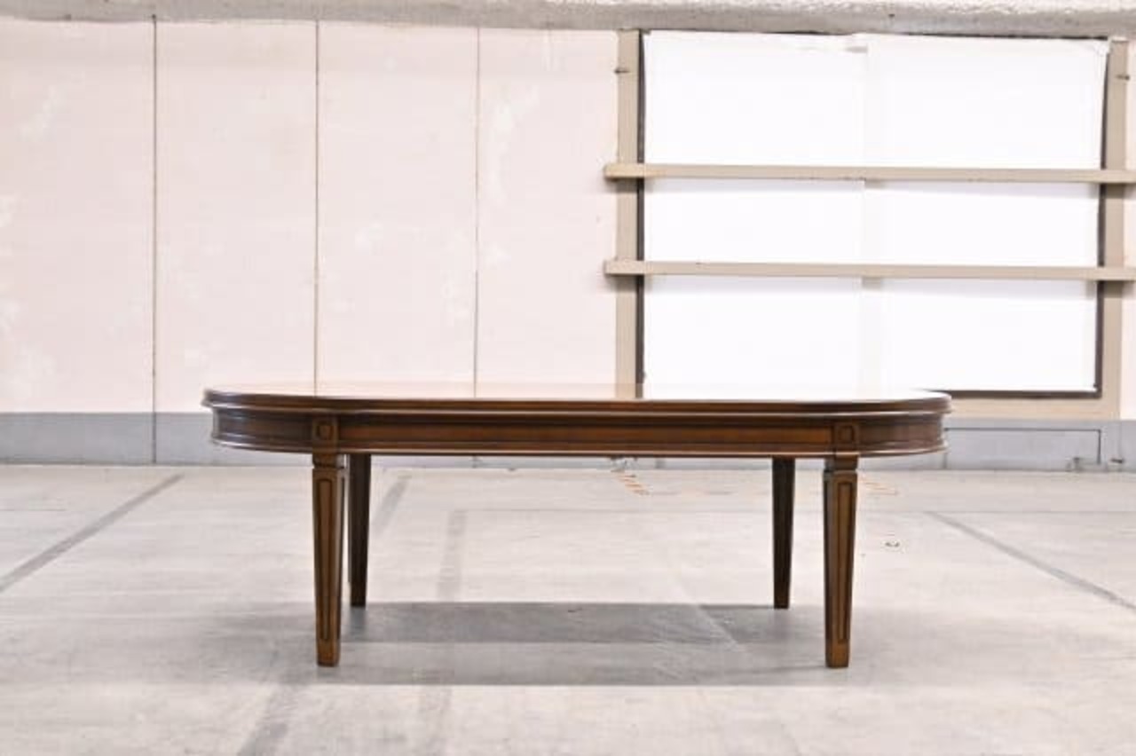 マルニ 10万「地中海」センターテーブル ローテーブル 机 座卓 フランス ネオクラシック クラシック エレガント 楕円 maruni【中古家具/中古インテリア/USED家具ユーズド家具/リサイクル】